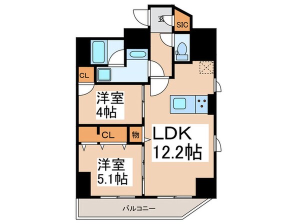 レフィールオーブ浅草橋の物件間取画像